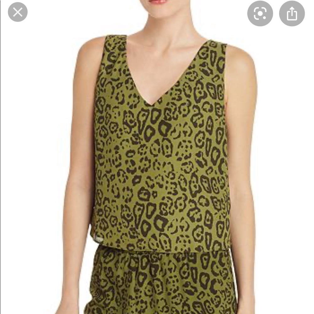 AQUA Leopard Crop Top